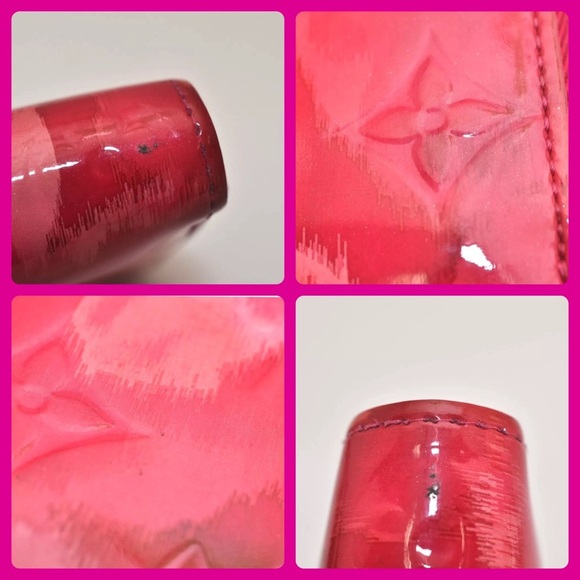 ♥️Louis Vuitton Pink Floral Vernis Ikat Flower Zippy Coin Purse/Wallet| PRELOVED - Picture 9 of 16
